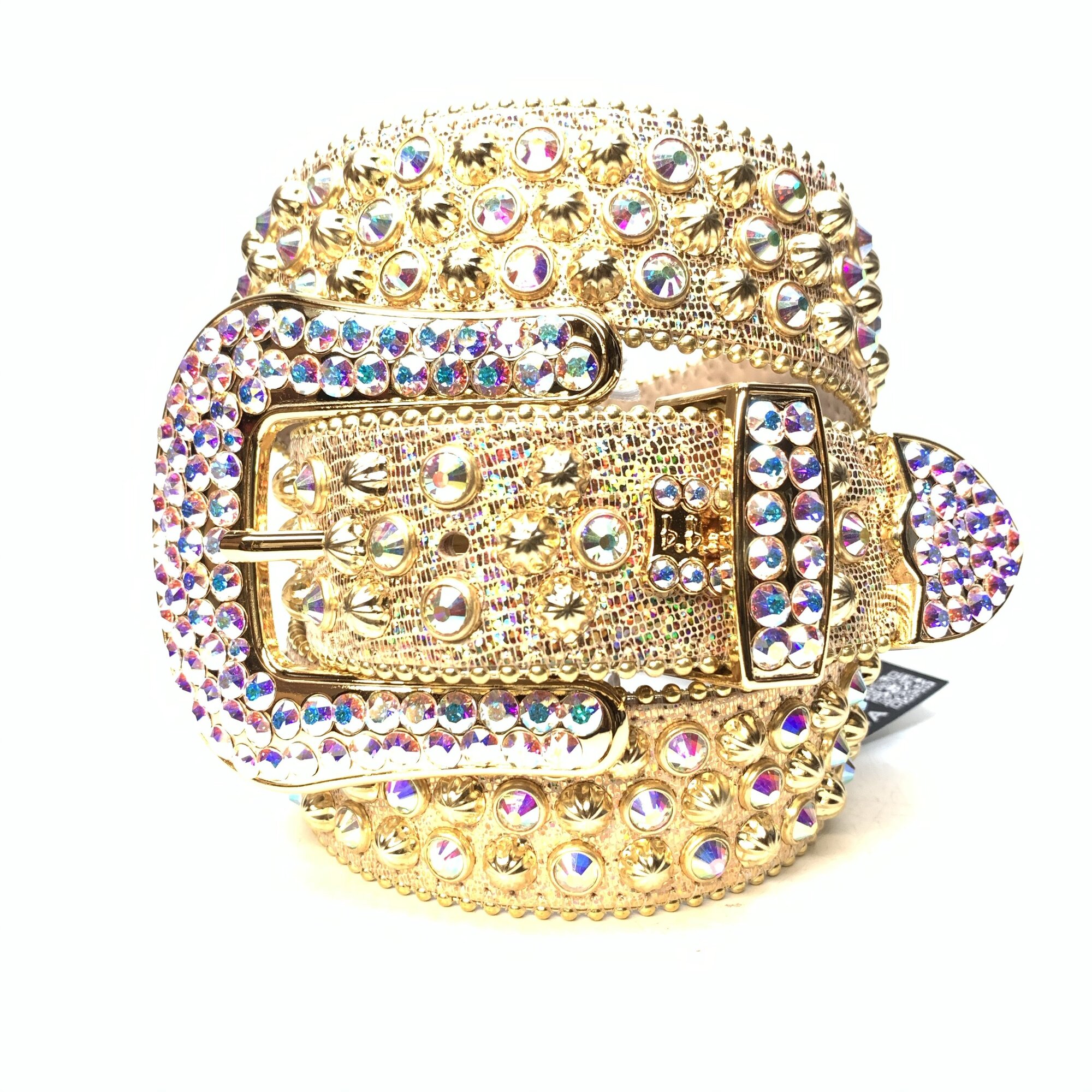 b.b. Simon Globe Python Fully Loaded Crystal Belt