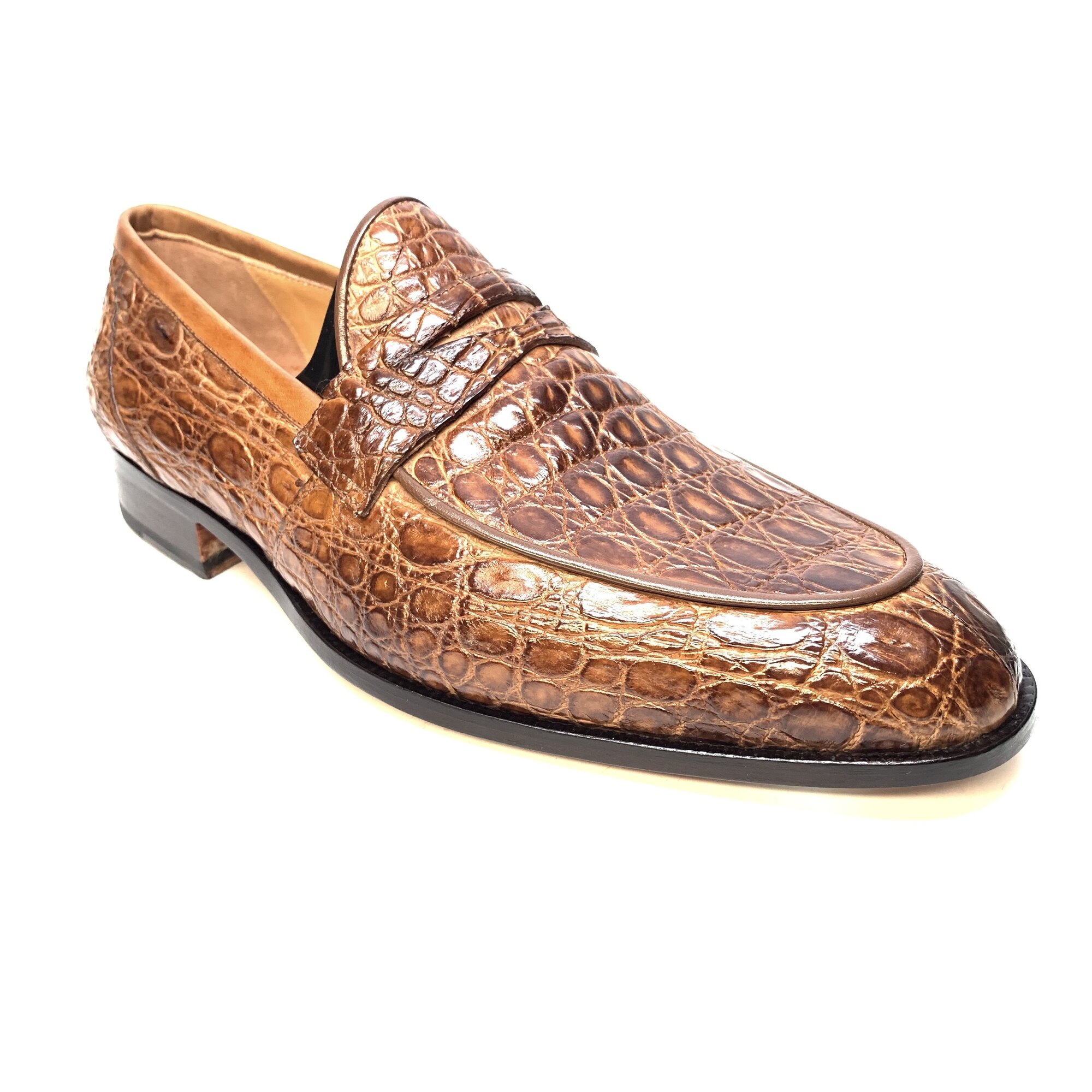 Calzoleria Toscana 4551 Crocodile Driving Shoes