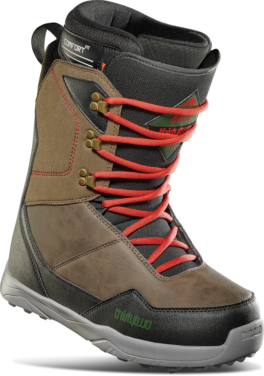 MEN'S SHIFTY SNOWBOARD BOOTS - BLACK/BROWN / 9