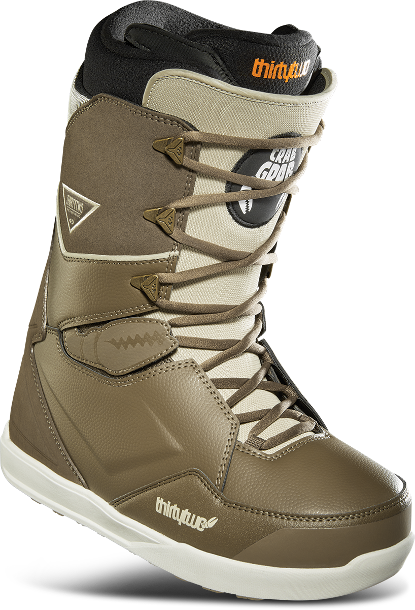 MEN'S LASHED X CRAB GRAB SNOWBOARD BOOTS - BROWN/TAN / 8