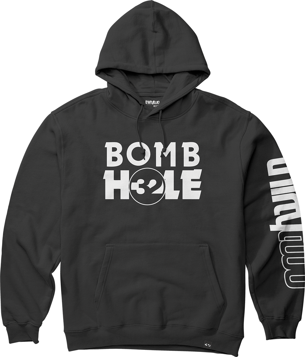 THIRTYTWO X BOMBHOLE PULLOVER HOODIE - BLACK / S