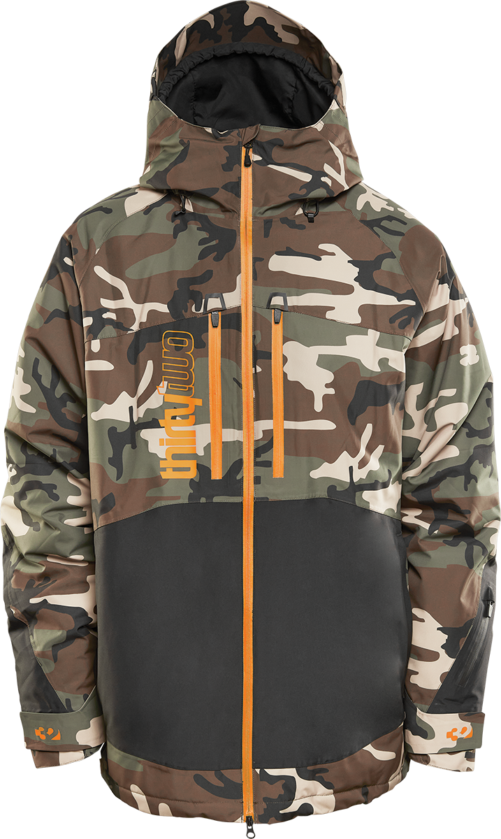 MEN'S LASHED INSULATED JACKET - BLACK/CAMO / S