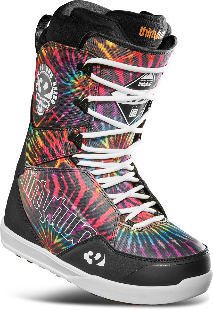 MEN'S LASHED X PAT FAVA SNOWBOARD BOOTS - BLACK/PRINT / 8.5