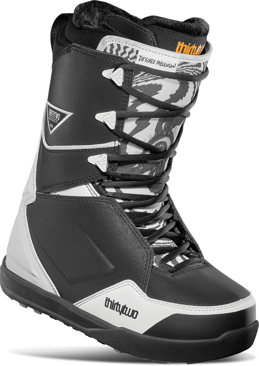 WOMEN'S LASHED X MELANCON SNOWBOARD BOOTS - BLACK/WHITE / 5