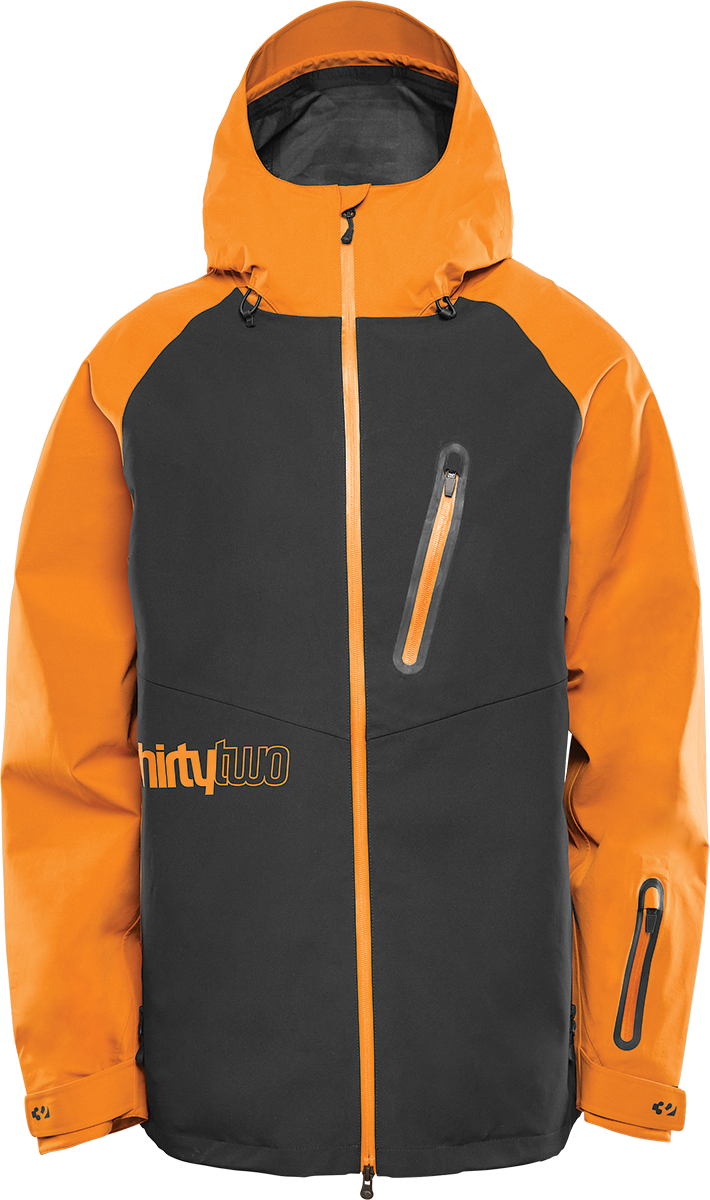 MEN'S GRASSER JACKET - BLACK/ORANGE / S