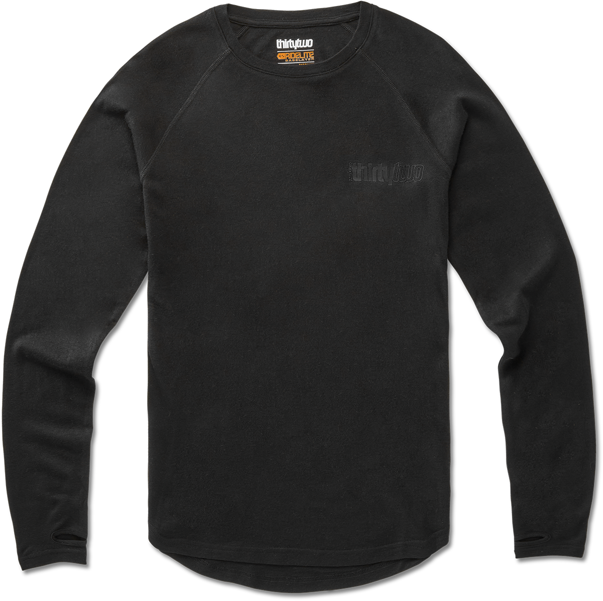 MEN'S RIDELITE MERINO L/S SHIRT - BLACK/BLACK / S