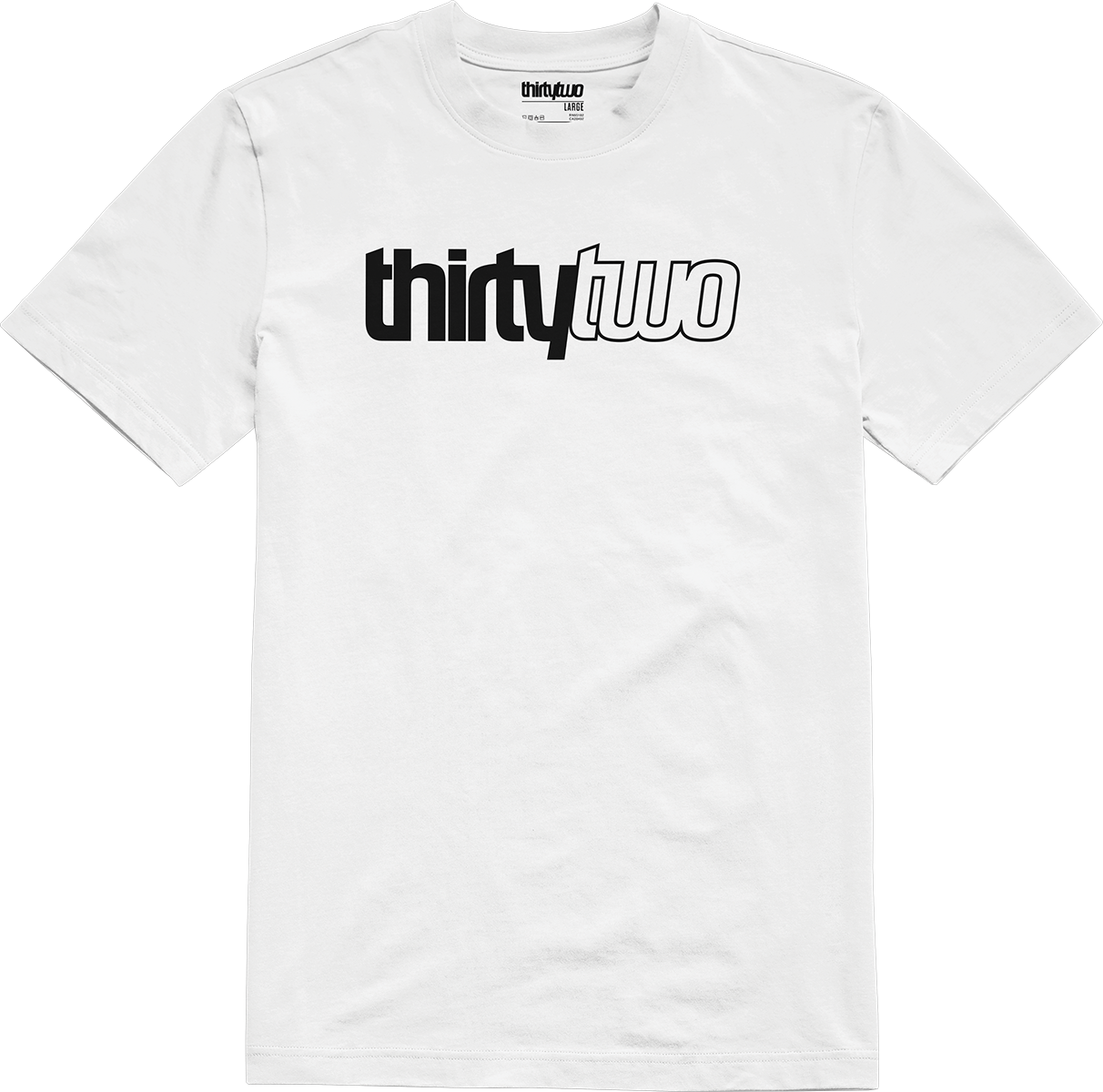 DOUBLE TEE - WHITE/BLACK / S