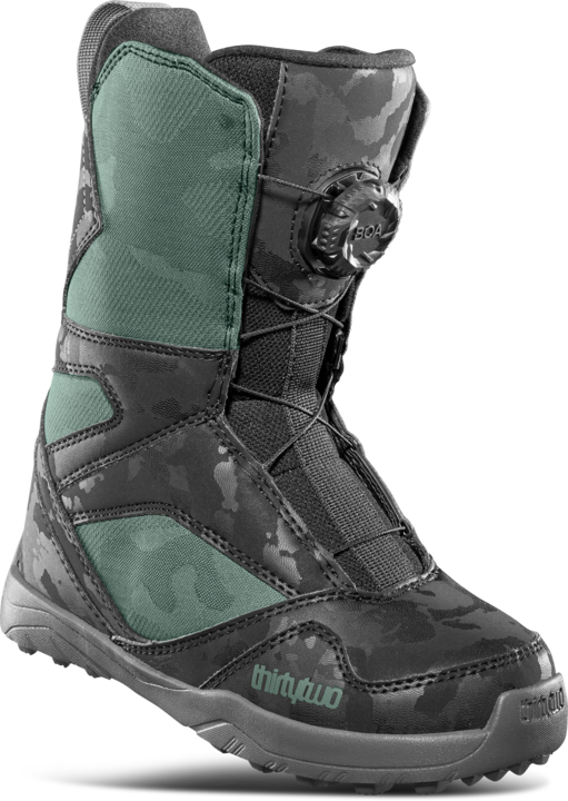 YOUTH BOA® SNOWBOARD BOOTS - BLACK/GREEN / 1C